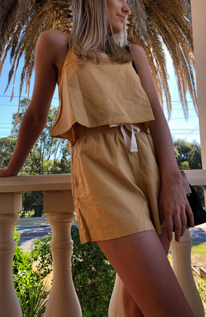 Nude Classic Short | Washed Mustard