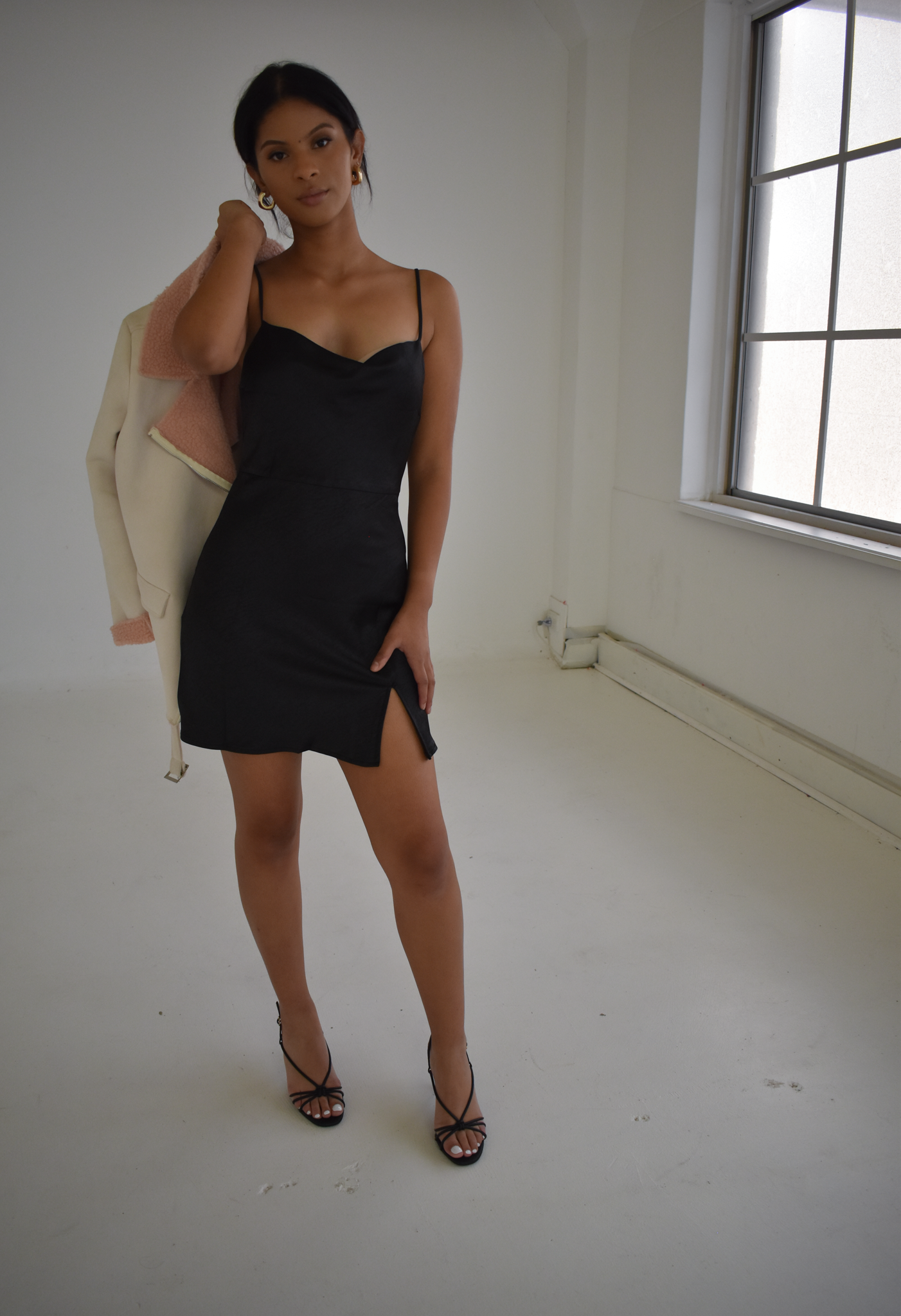 Nikita Mini Slip Dress  Black – THE MONDAY SHIFT